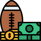 Betting Icon With Football